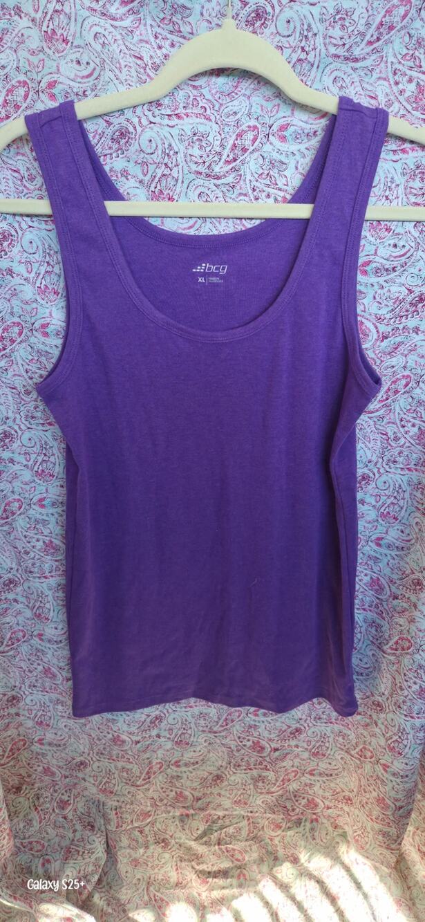 Pretty Preowned purple tank size xl bcg